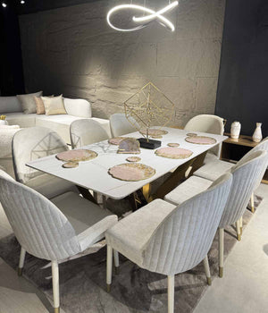 Individuales Gold Spring Champagne en resina, hechos a mano por Dammar