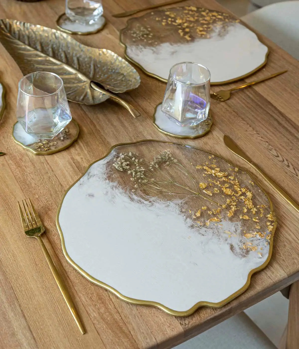 Individuales White Blossom Gold
