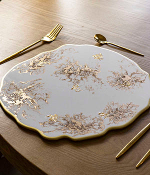 Individuales Greta White Gold