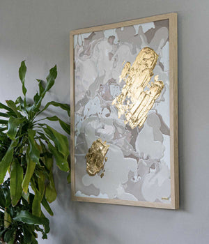 Cuadro Gold Neutrals Beige 90x70