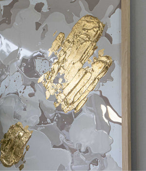 Cuadro Gold Neutrals Beige 90x70