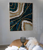 Cuadro Boreal en resina, hecho a mano por Dammar