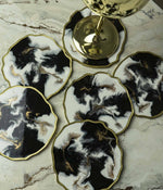 Portavasos Sirius Gold en resina, hechos a mano por Dammar