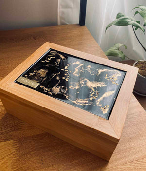 Caja multiusos Greta black gold