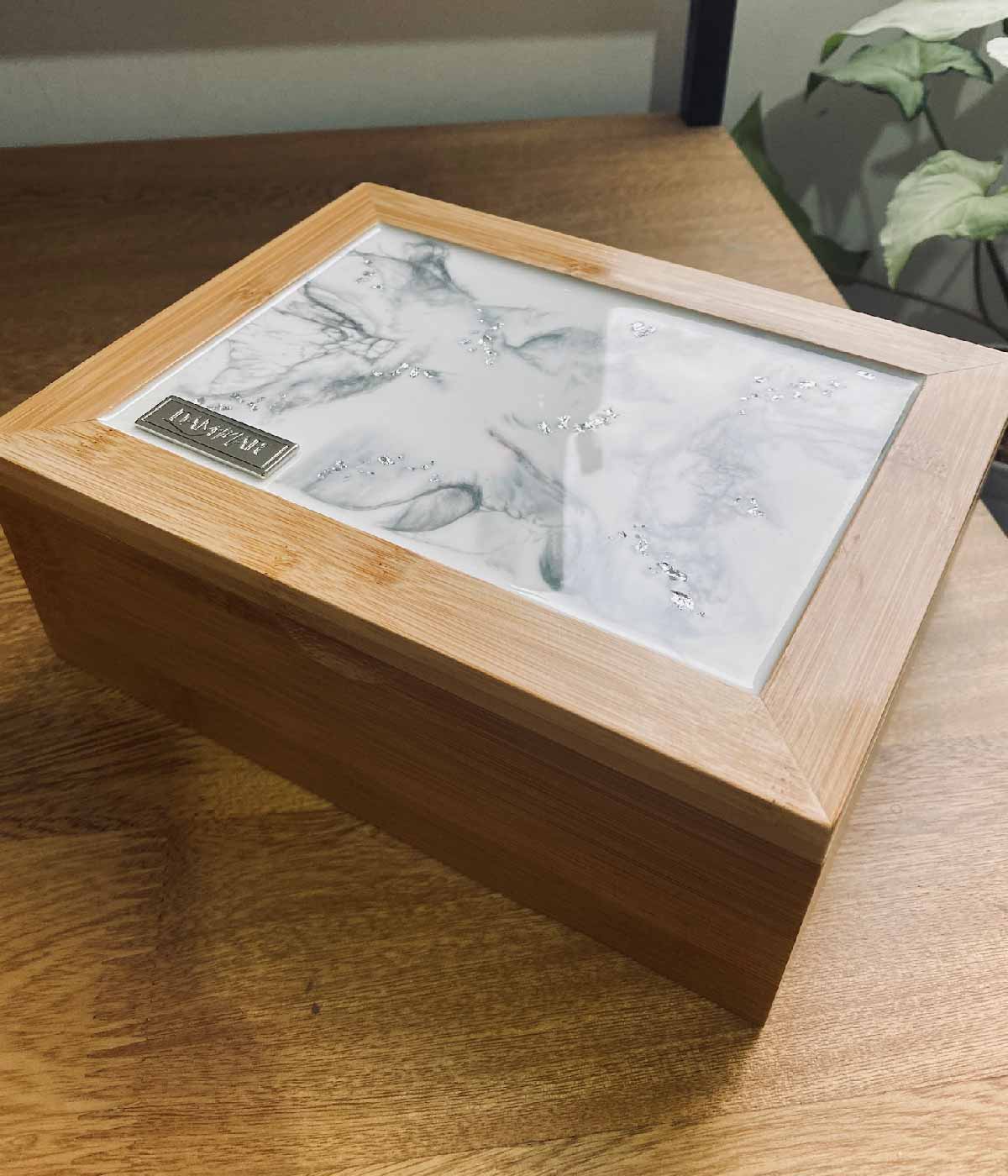 Caja multiusos Greta white silver