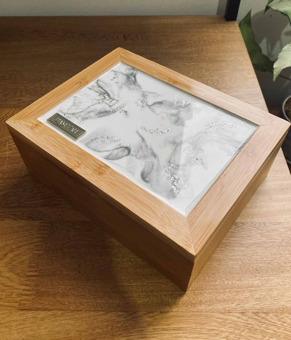 Caja multiusos Greta white silver