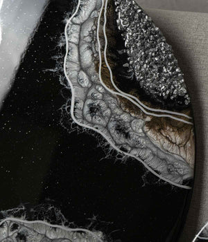 Cuadro Vida en Saturno Black Silver