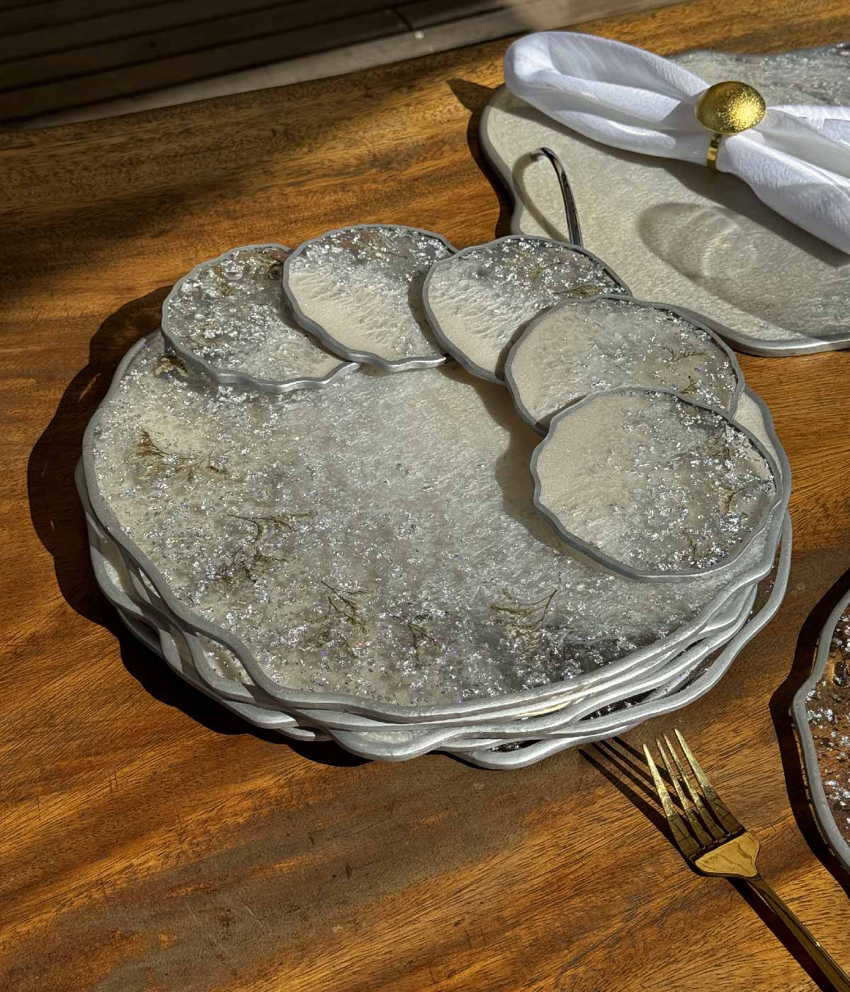 
                  
                    Individuales Blossom Nácar Silver
                  
                