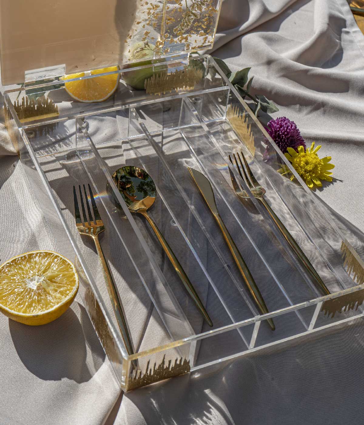 cubiertero en resina