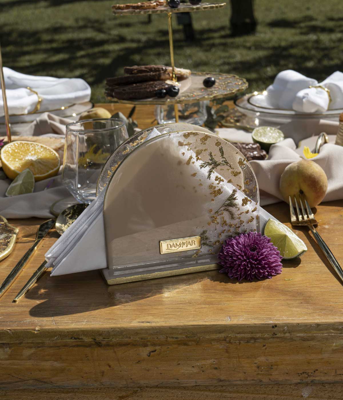 Servilletero en resina