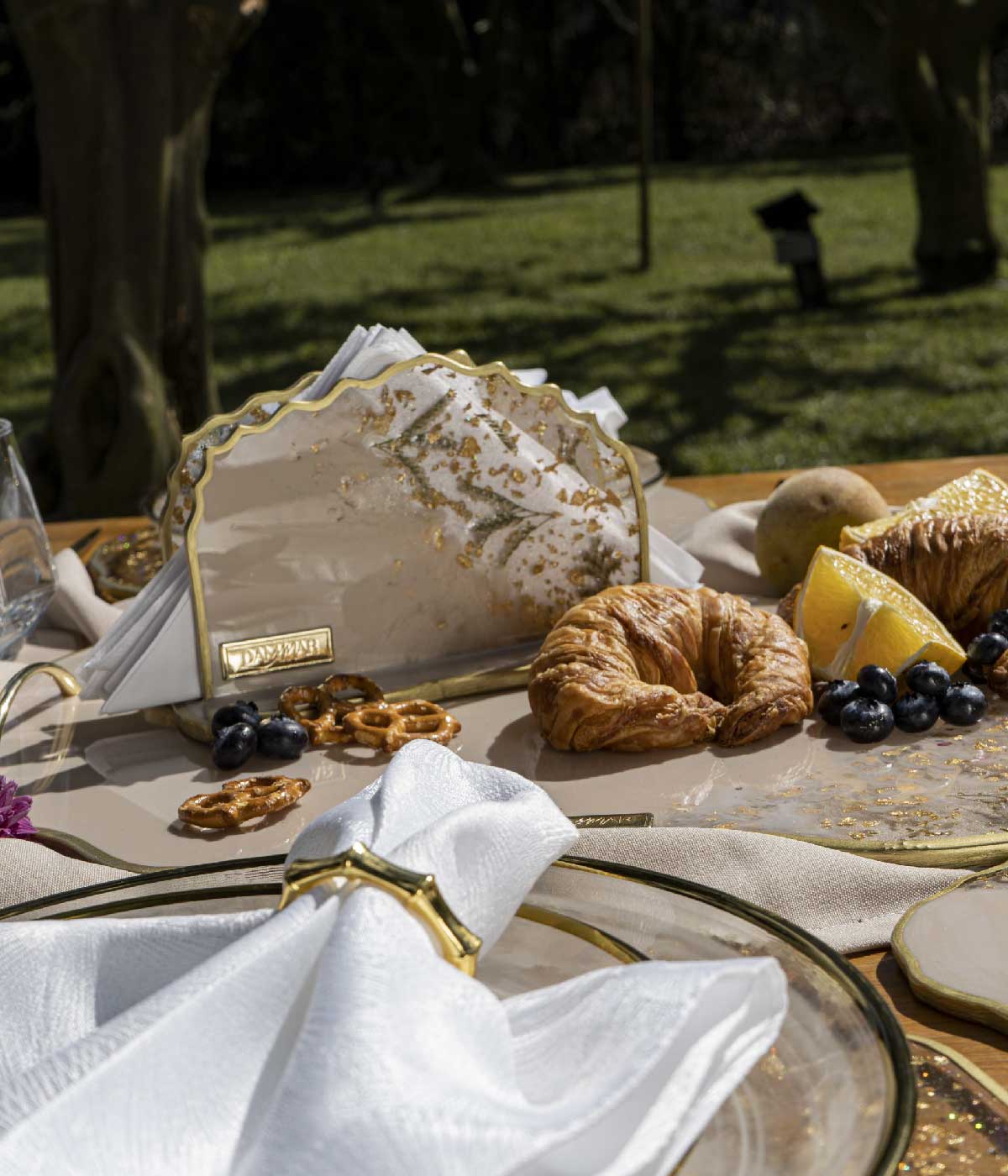 Servilletero en resina