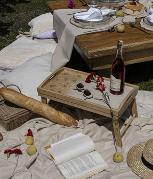 Mesa de cama Gold Spring Beige