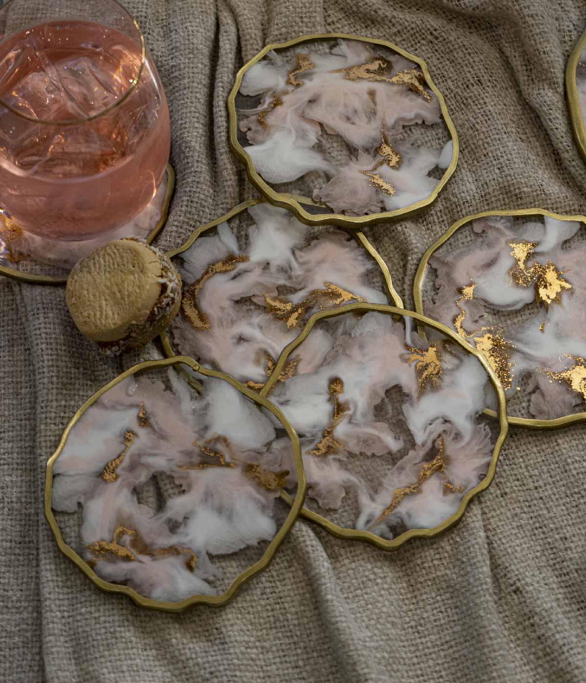 Portavasos en resina