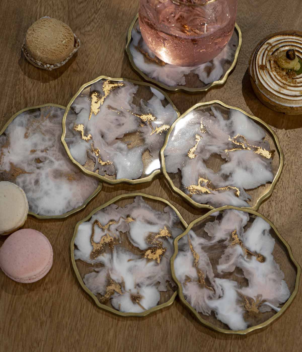 Portavasos en resina