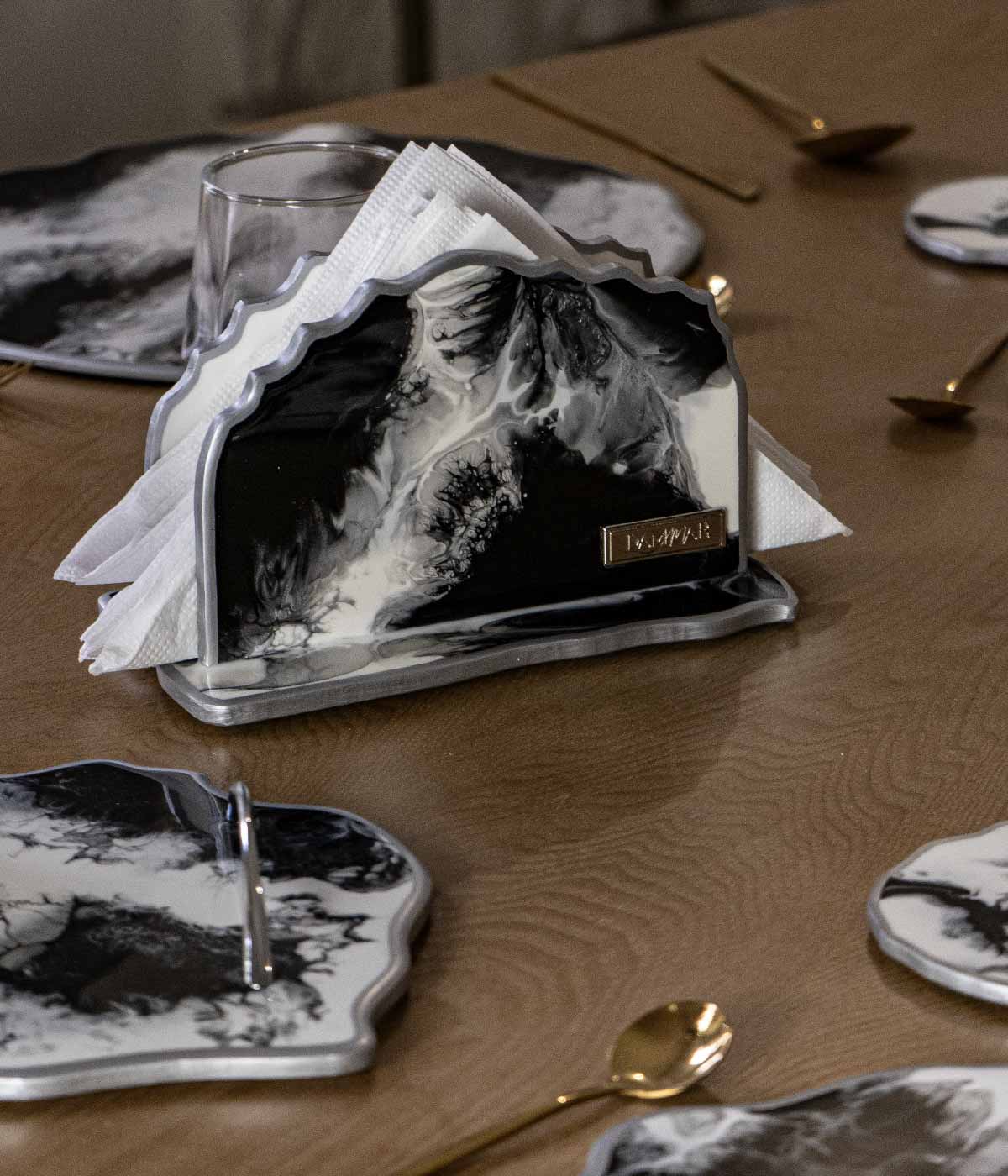 Servilletero en resina