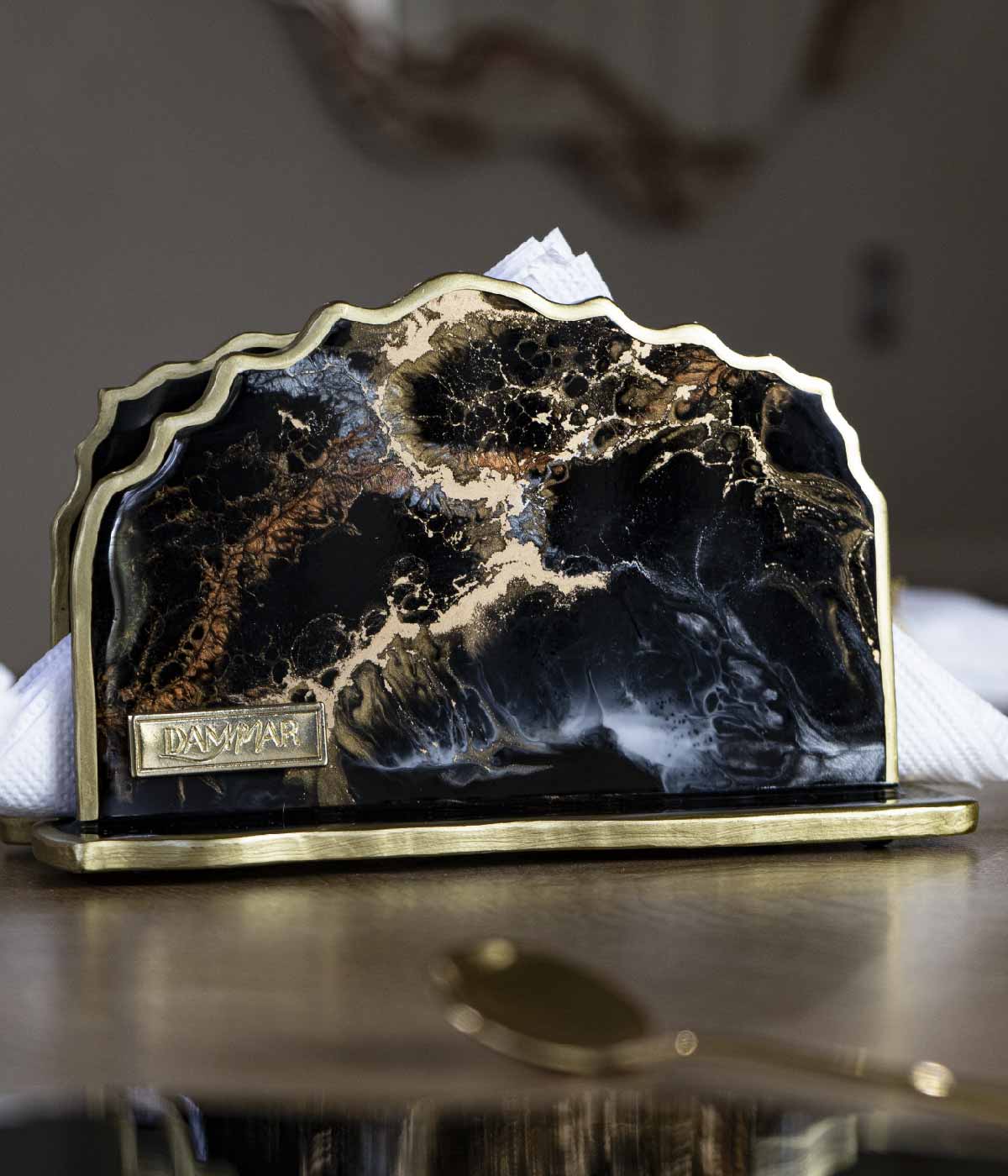 Servilletero en resina