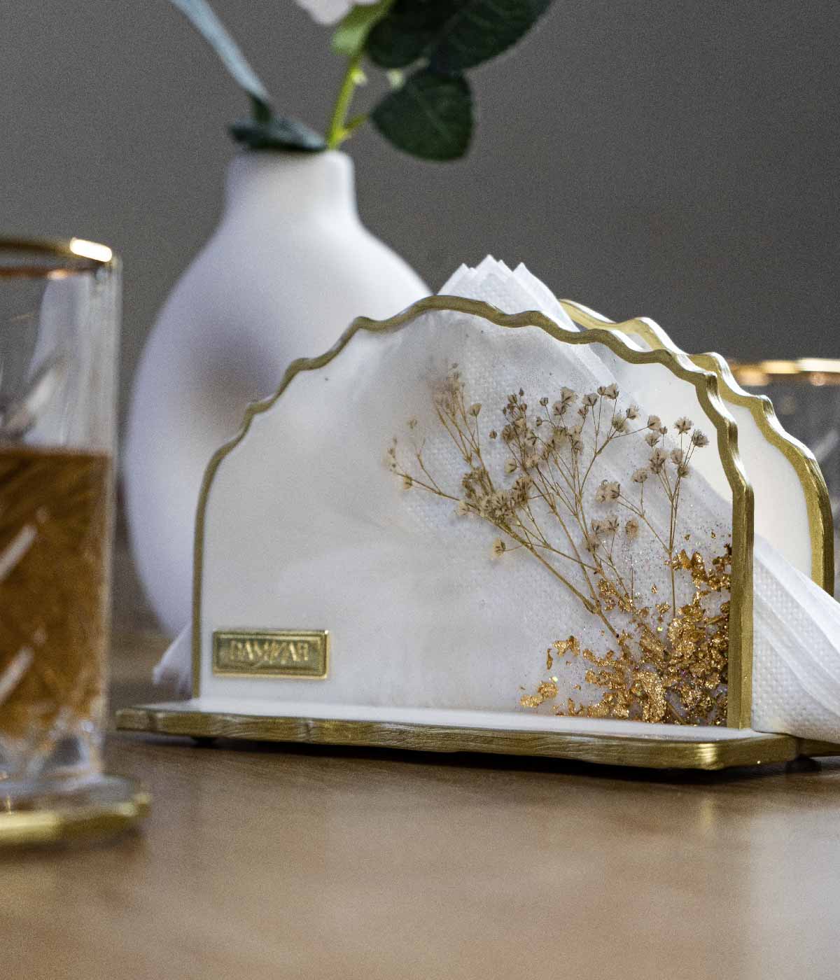 Servilletero en resina