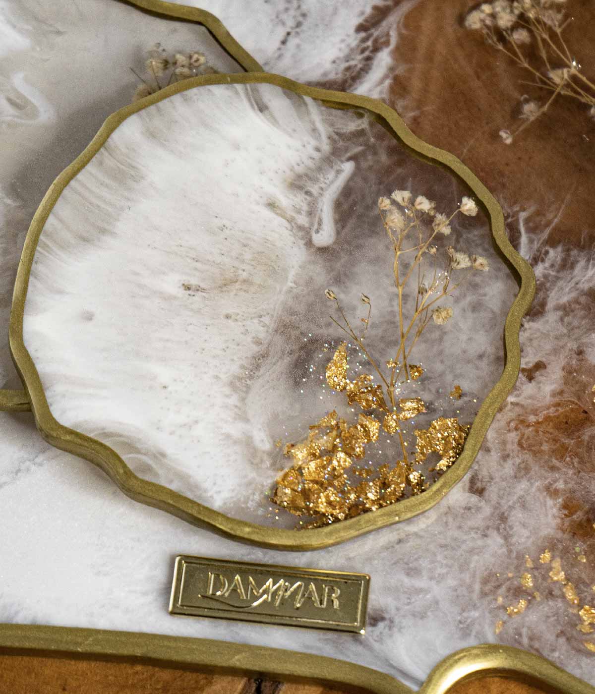 Portavasos en resina