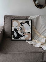 Cuadro Gold Neutrals III 40x40 cm en resina, hecho a mano por Dammar