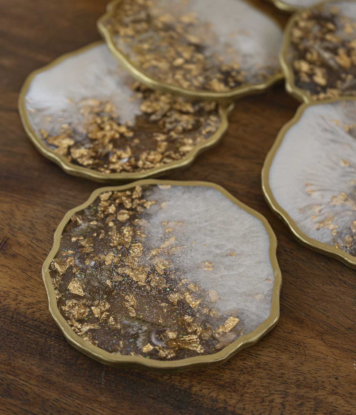 Portavasos en resina