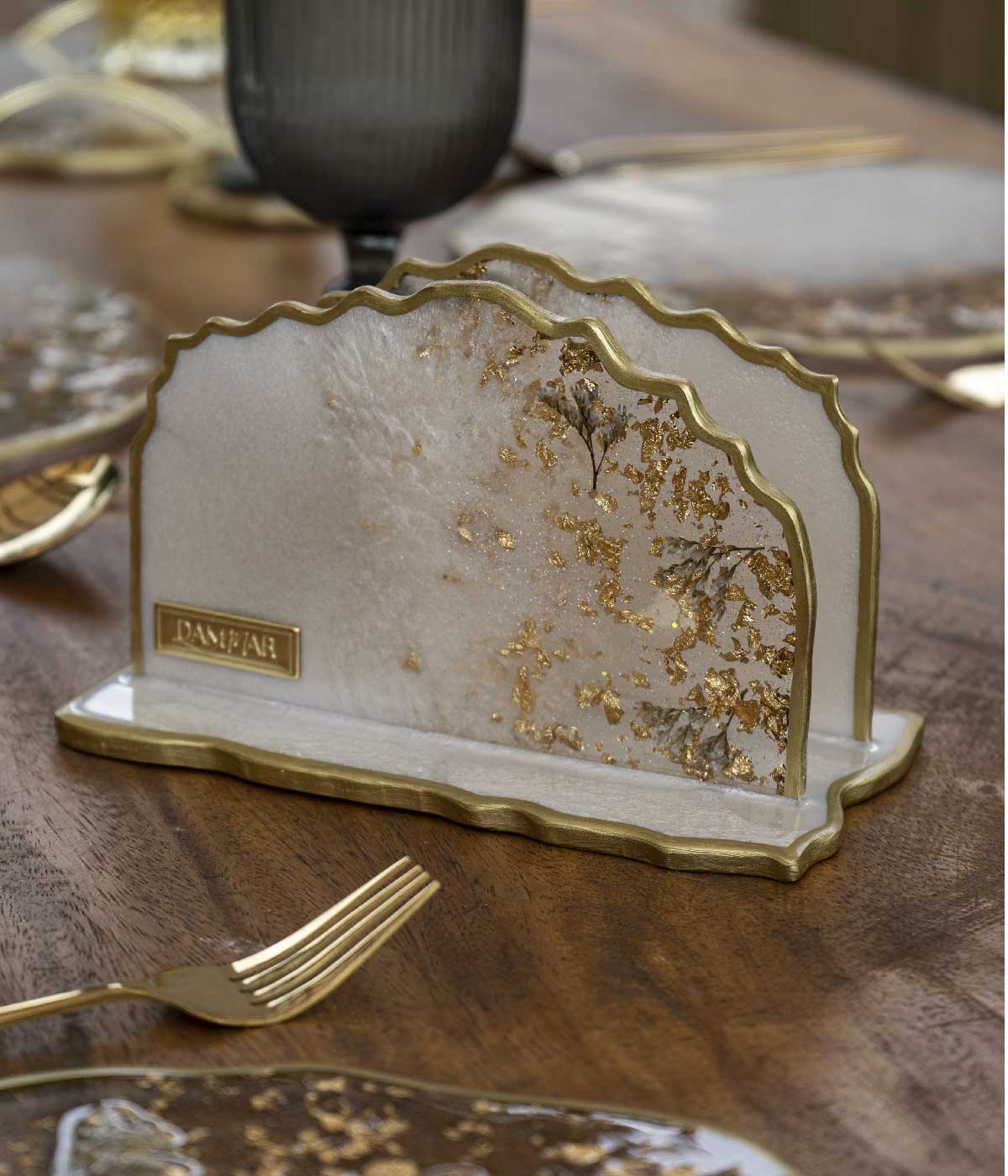 Servilletero en resina