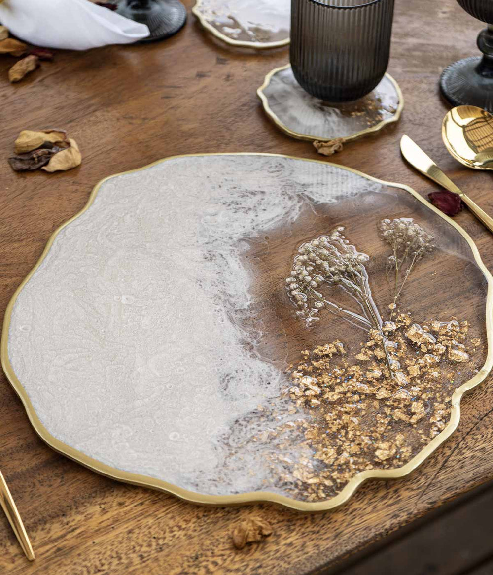 Individuales Blossom Nacar Gold