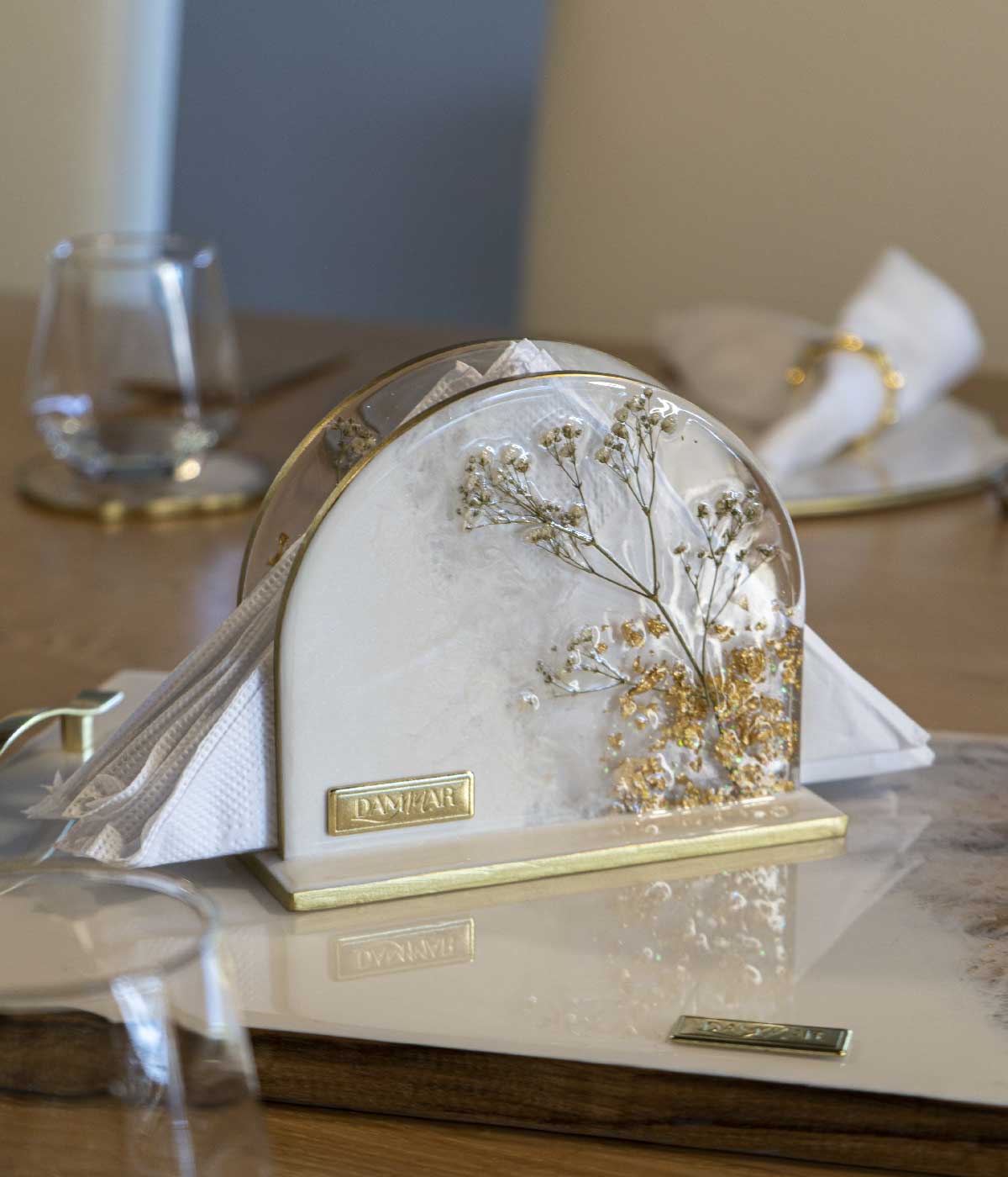 Servilletero en resina