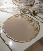 Individuales Gold Spring Beige en resina, hechos a mano por Dammar