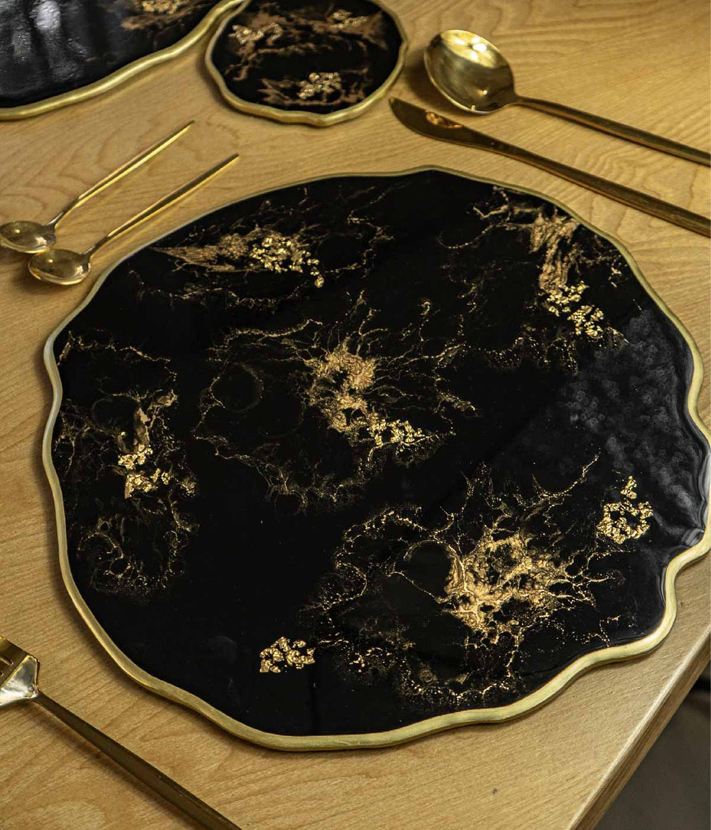 Individuales Greta Black gold