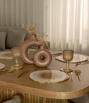 Individuales Habanna Pink Gold en resina, hechos a mano por Dammar
