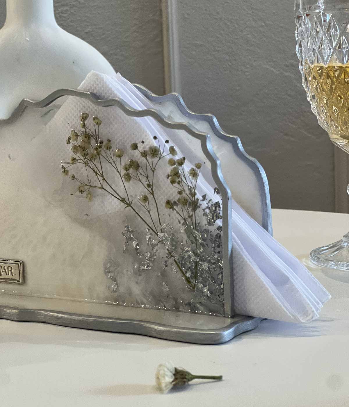 Servilletero en resina