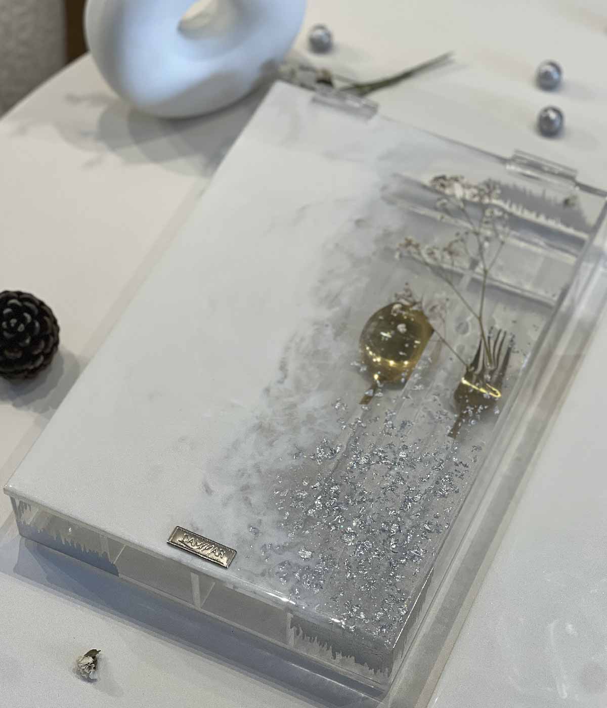 cubiertero en resina