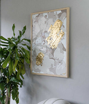Cuadro Gold Neutrals Beige 90x70