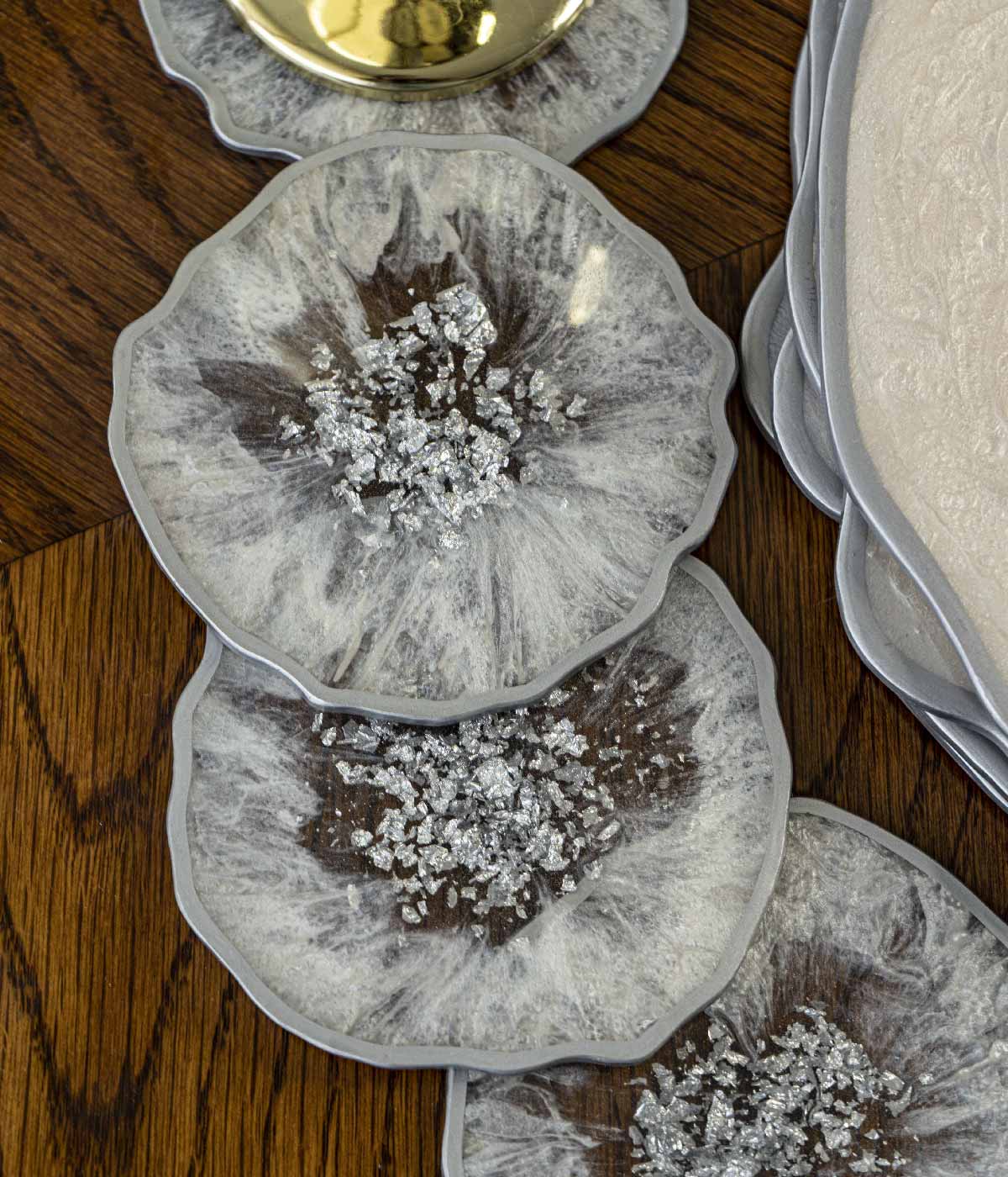 Portavasos en resina