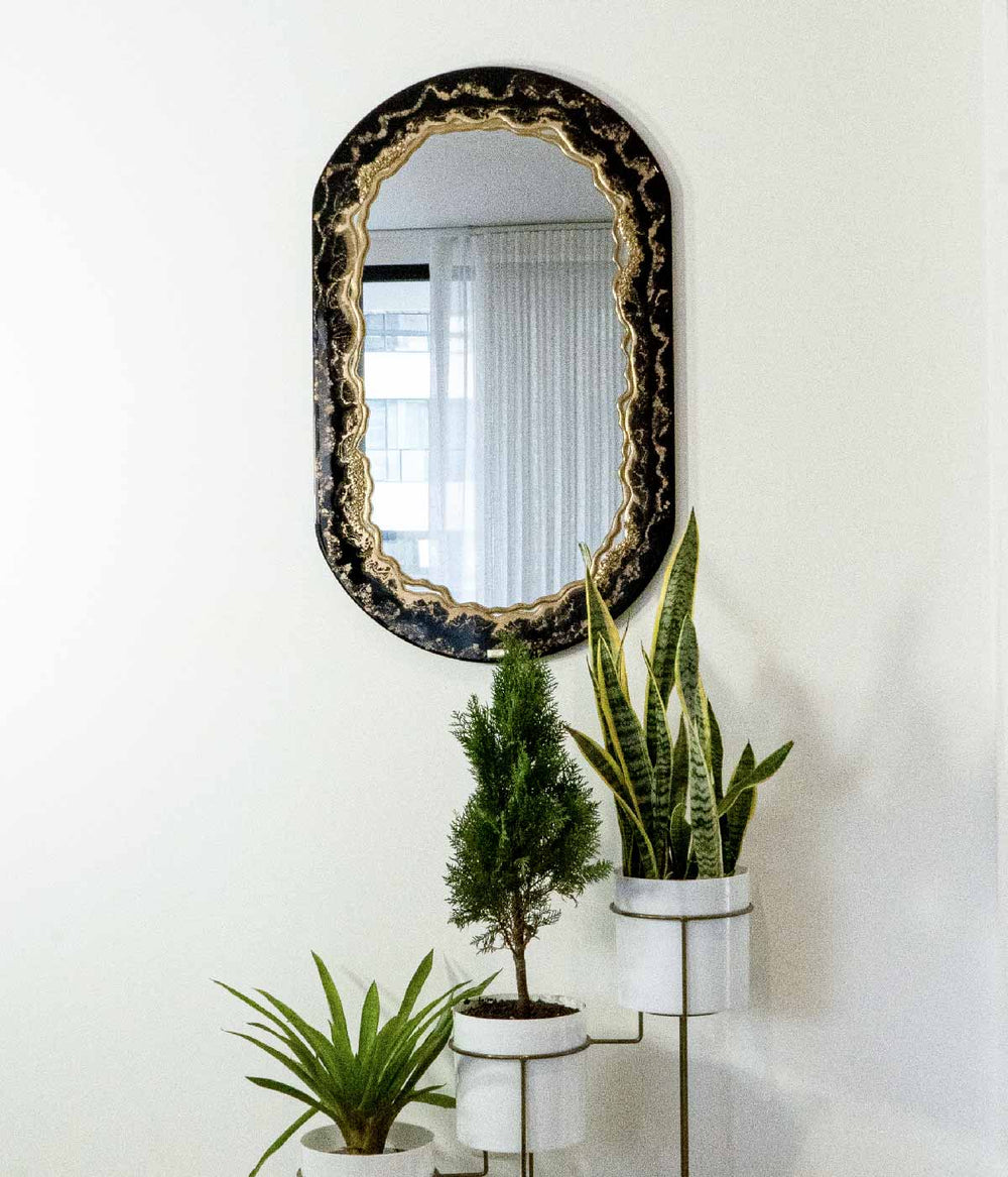 Ovalado Turin  Black Gold 100x60