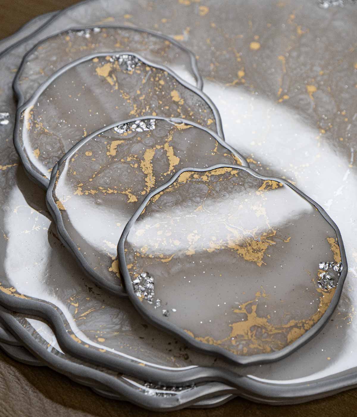 Portavasos en resina