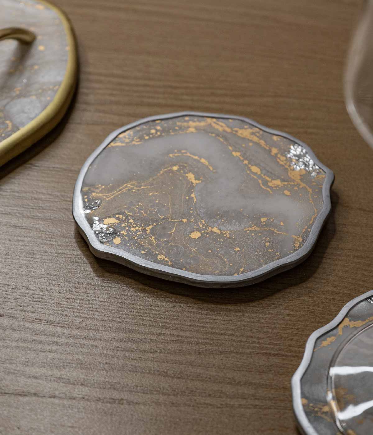 Portavasos en resina