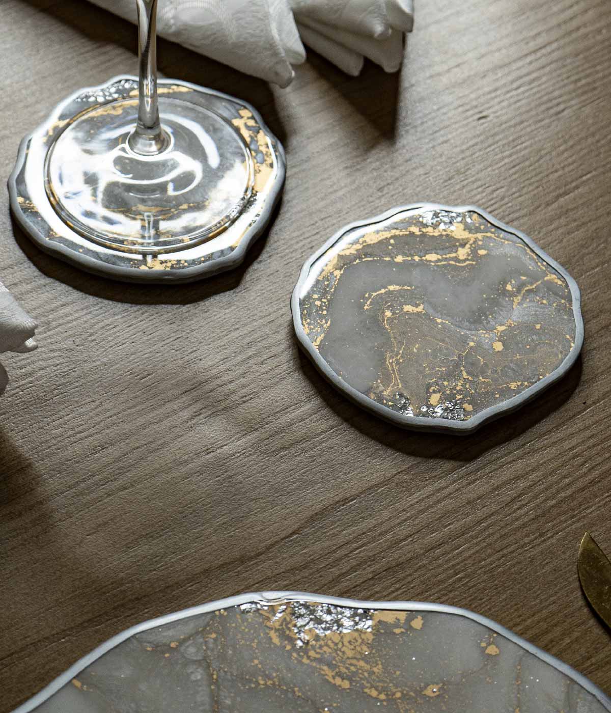 Portavasos en resina