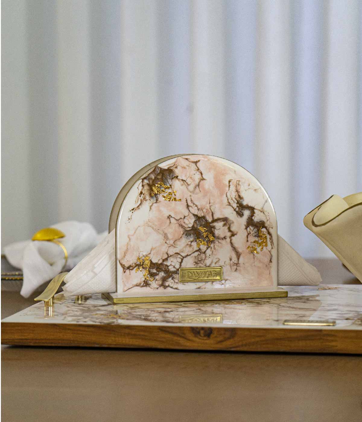 Servilletero en resina