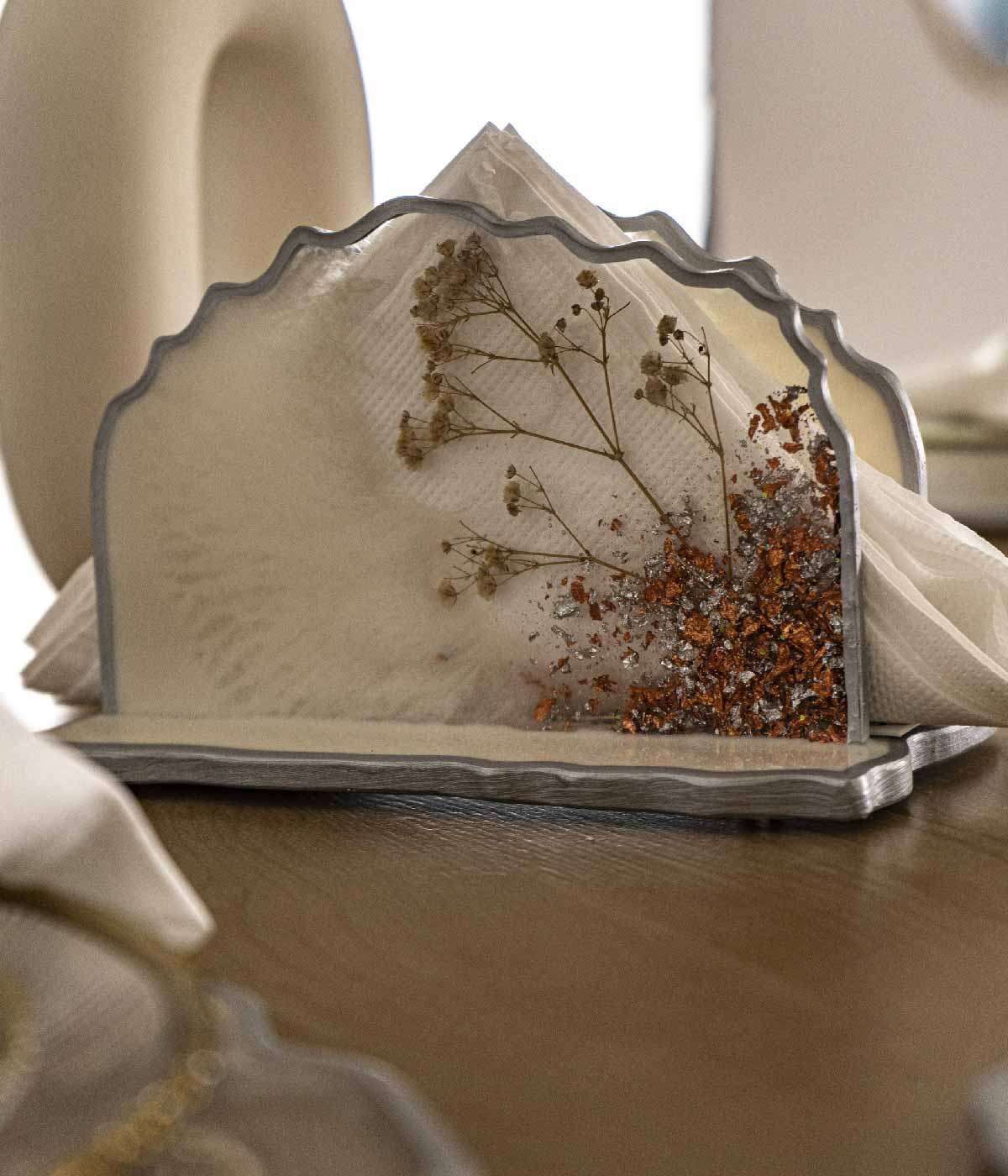 Servilletero en resina