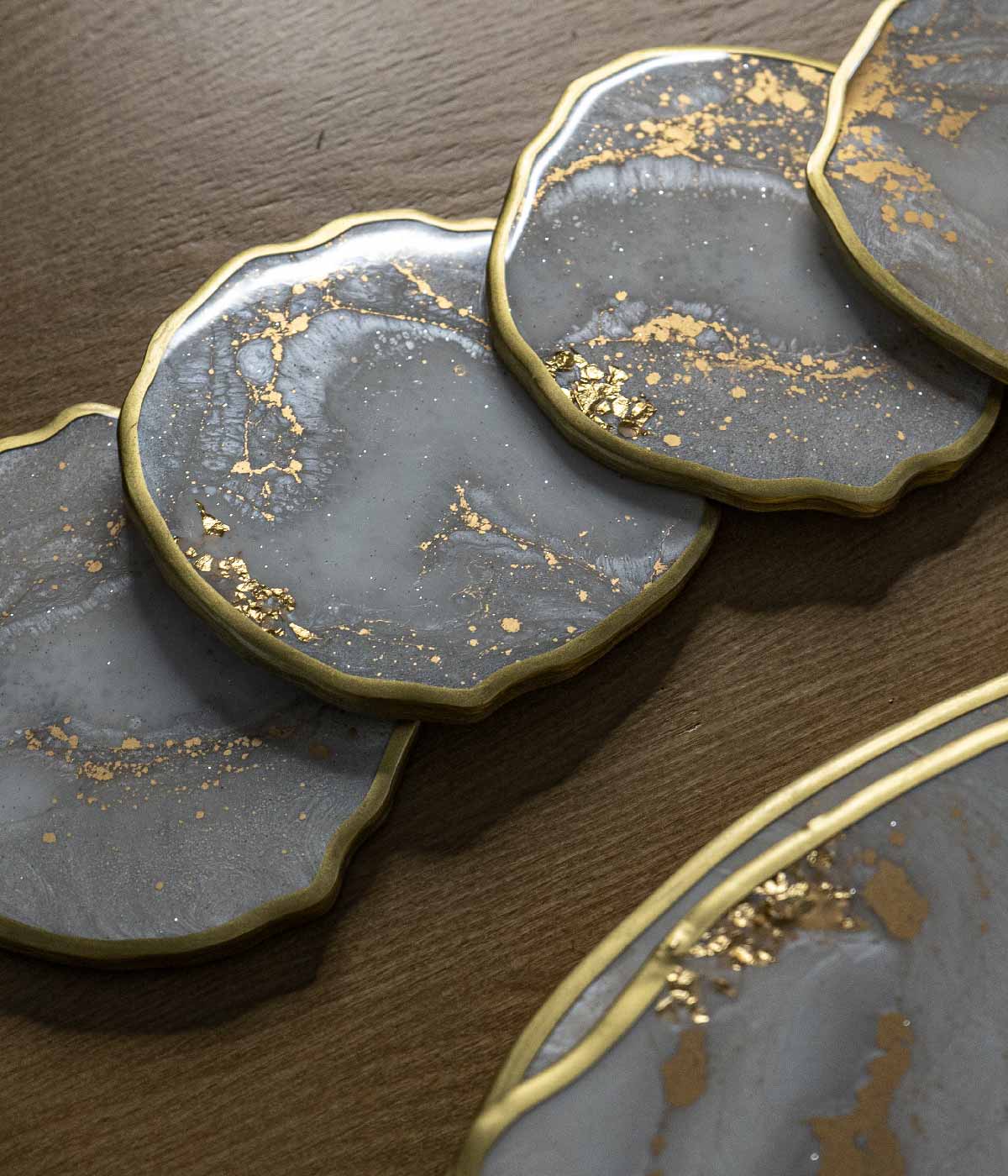 Portavasos en resina