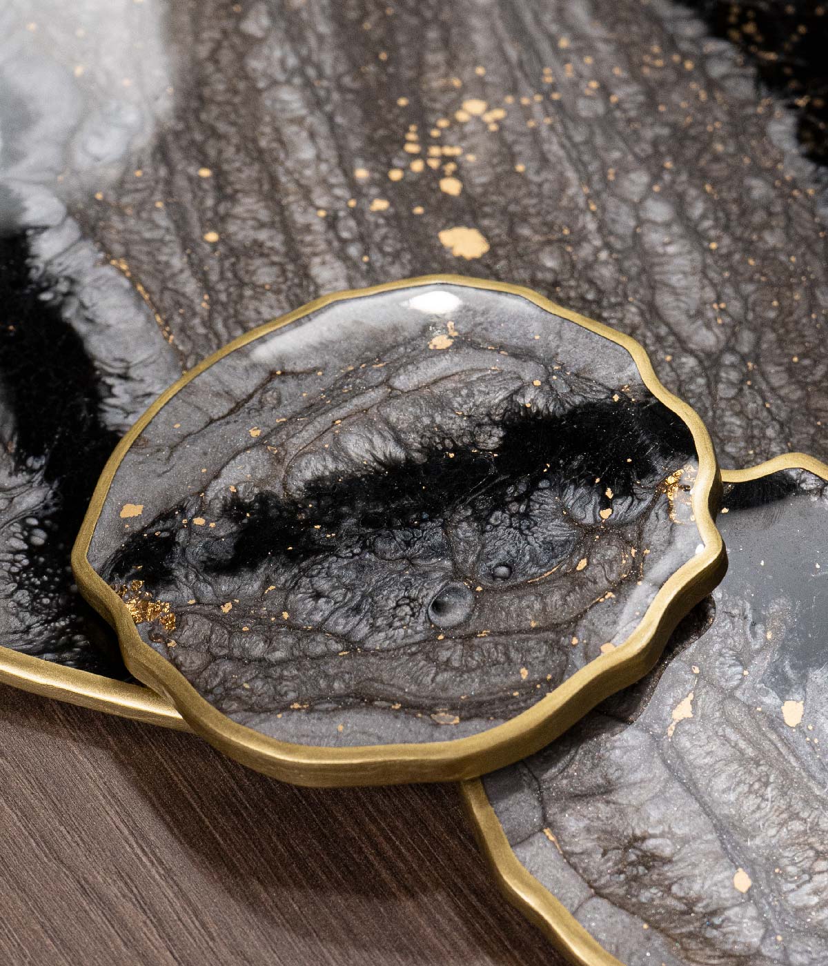 Portavasos en resina