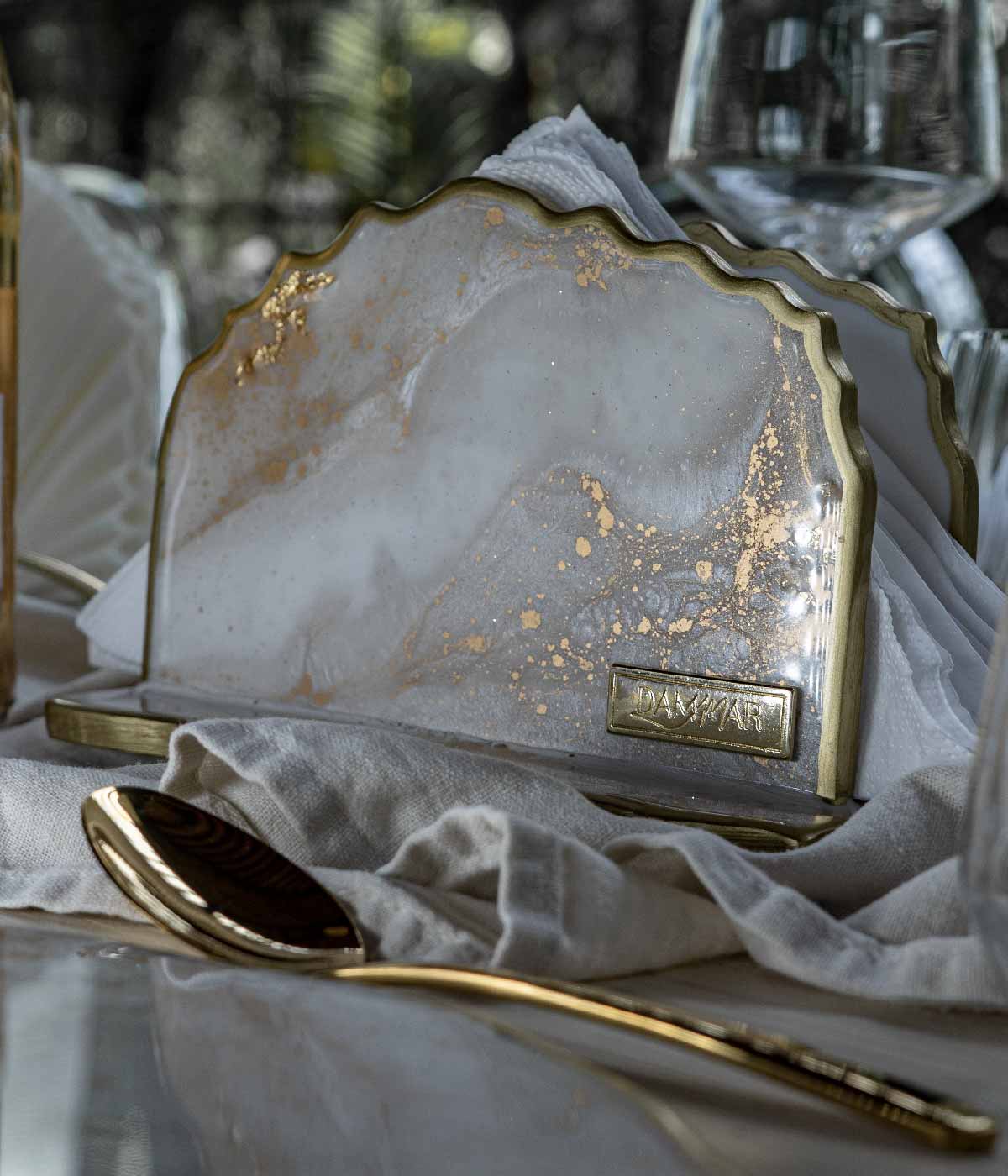 Servilletero en resina