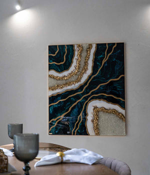 Cuadro Boreal en resina, hecho a mano por Dammar