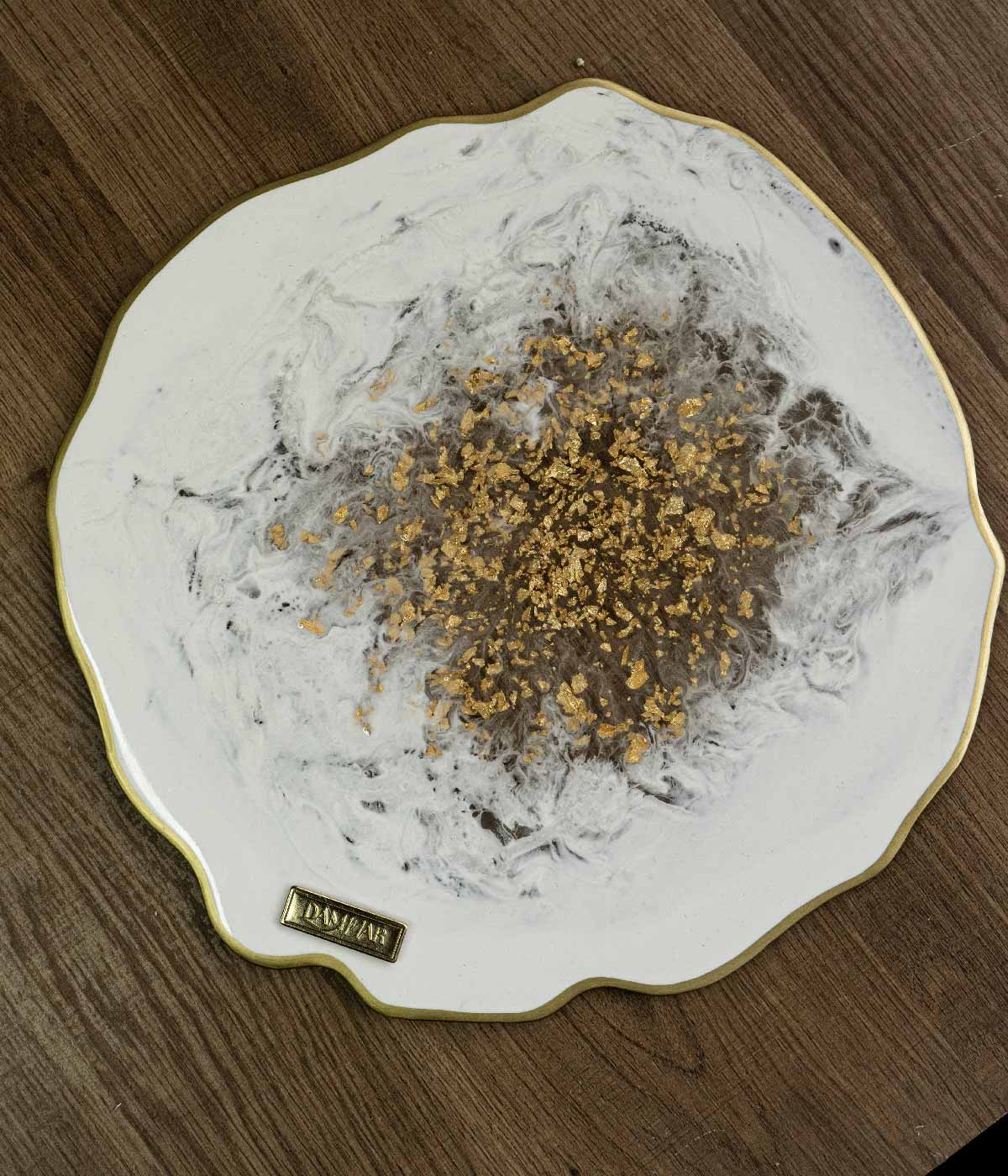 Plato base  Habanna White Gold 32cm