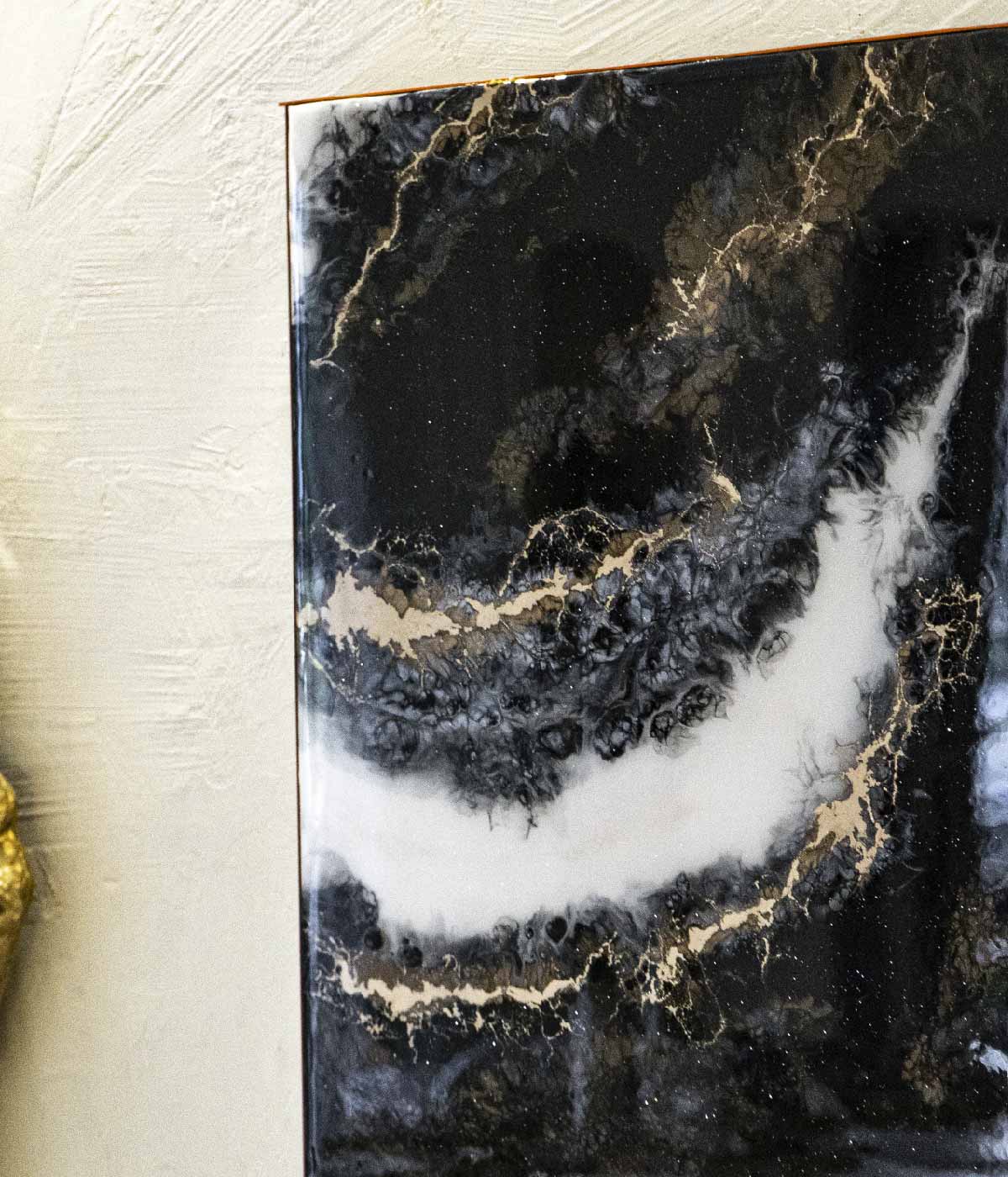 Cuadro Galeras 140x50 cm en resina, hecho a mano por Dammar