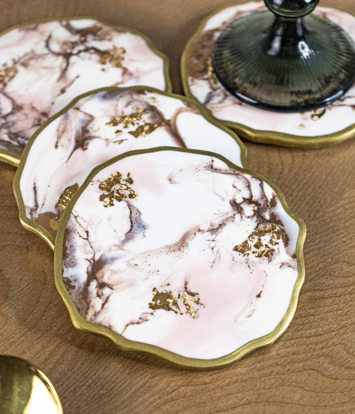 Portavasos en resina