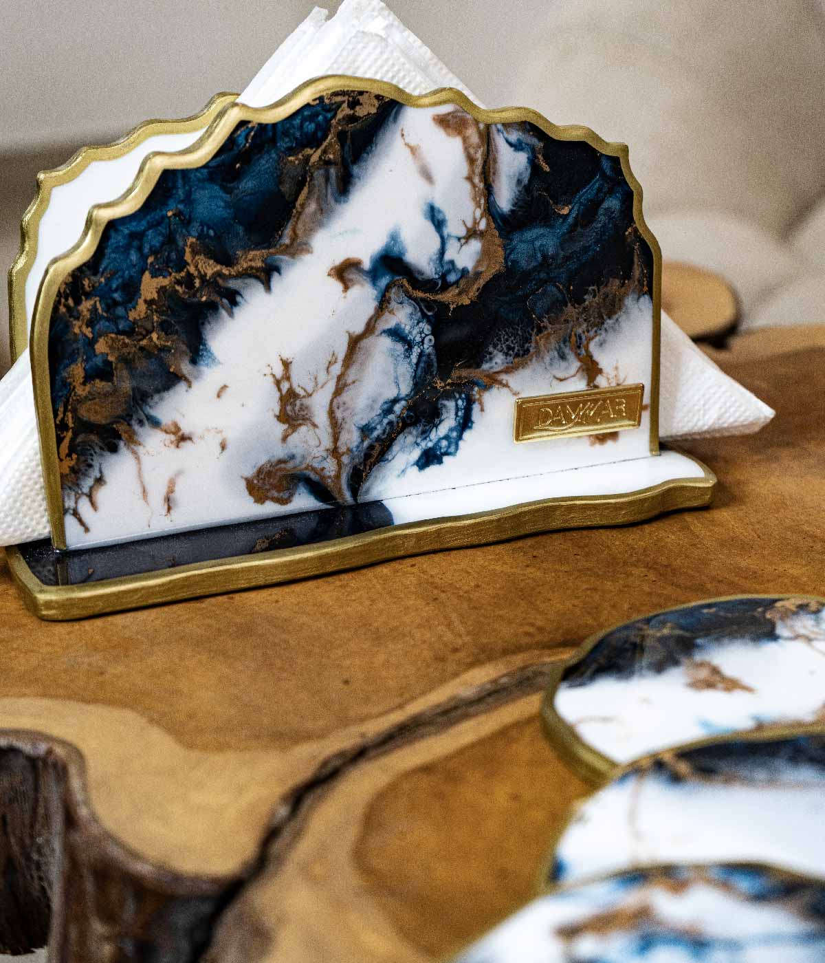 Servilletero en resina