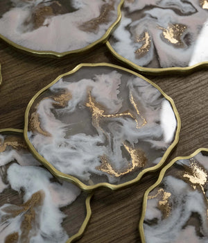 Portavasos Praga en resina, hechos a mano por Dammar