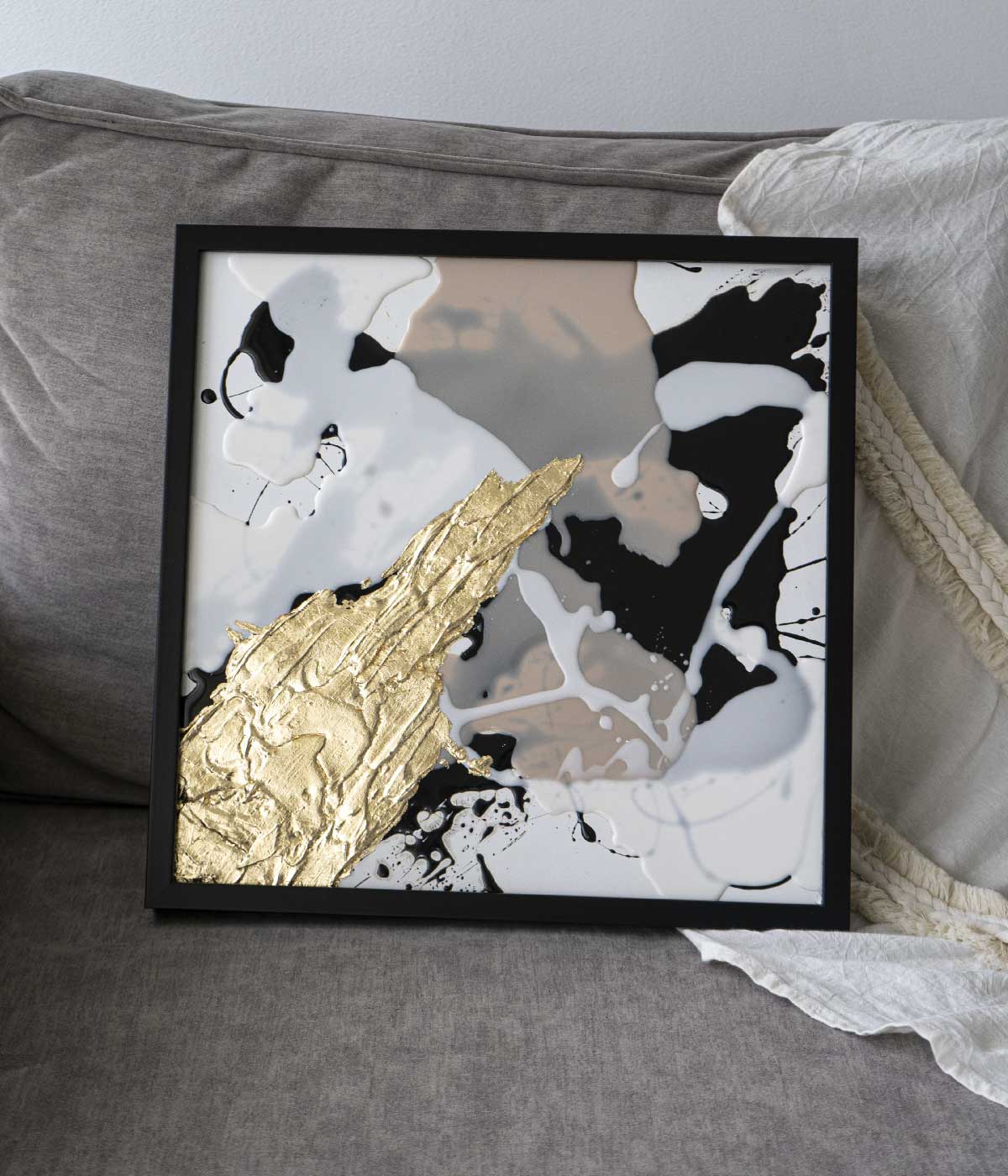 Cuadro Gold Neutrals I 40x40cm